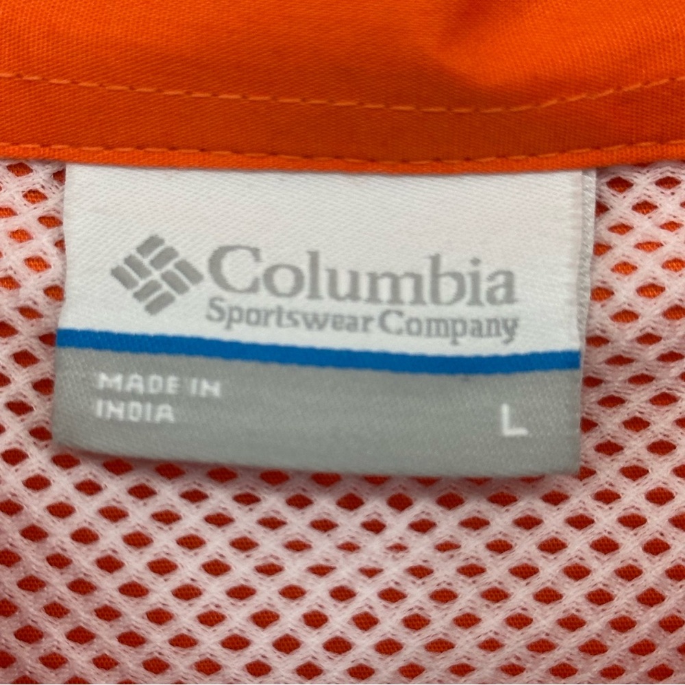 Boys Columbia PFG Fishing Shirt Button Down Orange Clemson Tiger Univers… - Picture 7 of 13